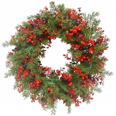 ECARLA girlanda świąteczna wieniec ozdoba na drzwi stroik 45cm WSN23