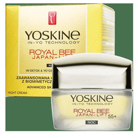 DAX Yoskine Royal Bee Japan Lift krem do twarzy odbudowa skóry noc 55+ 50ml