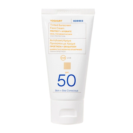 KORRES Yoghurt krem do twarzy koloryzujący SPF50 Nude 50ml