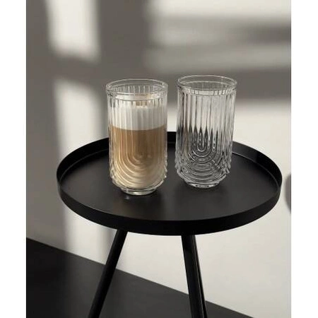 ECARLA szklanka ryflowana wysoka grube szkło 420ml SZK64