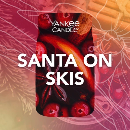 YANKEE CANDLE Signature Duża świeca w słoiku SANTA ON SKIS 567g