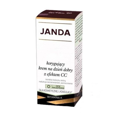 JANDA Cera Naczynkowa korygujący krem na dzień dobry z efektem CC Witamina K 50ml