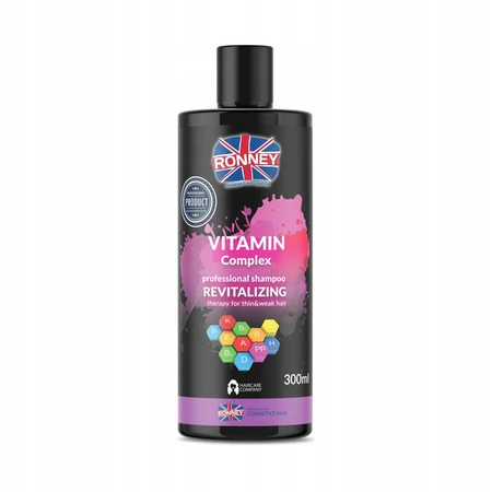 RONNEY Vitamin Complex rewitalizujący szampon do włosów cienkich i osłabionych 300ml