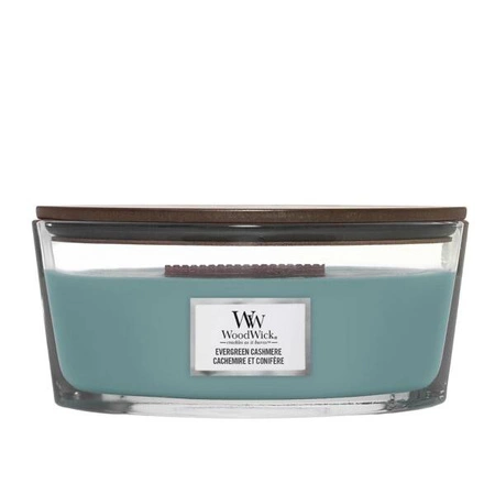 WOODWICK Core Hearthwick świeca w słoiku elipsa EVERGREEN CASHMERE 453g 