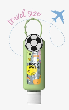 HISKIN Kids Body Wash płyn do kąpieli i mycia ciała Travel Size Piłka 75ml