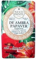NESTI DANTE With Love and Care mydło w kostce De Ambra Papaver 250g