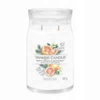 YANKEE CANDLE Signature Duża świeca w słoiku WHITE SPRUCE & GRAPEFRUIT 567g