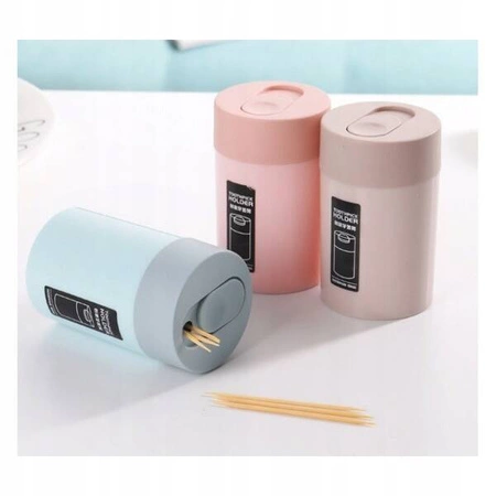 ECARLA pojemnik na wykałaczki zamykany Różowy ORM17R