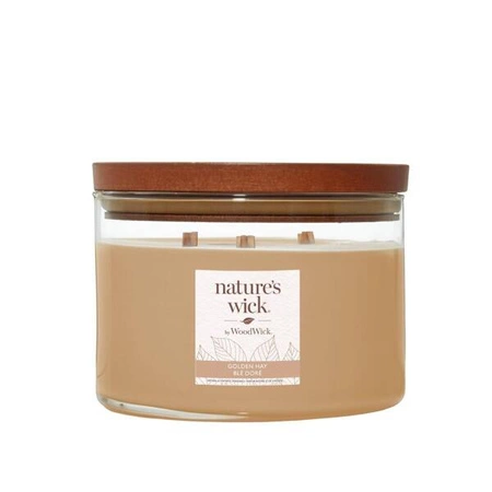 WOODWICK Natures Wick świeca w słoiku Golden Hay 433g 