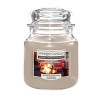 YANKEE CANDLE Home Inspiration Średnia świeca w słoiku CAMPFIRE STORIES 340g