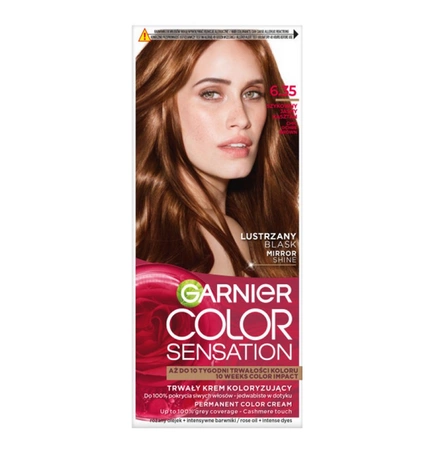 GARNIER Color Sensation krem do włosów 6.35 Szykowny Jasny Kasztan