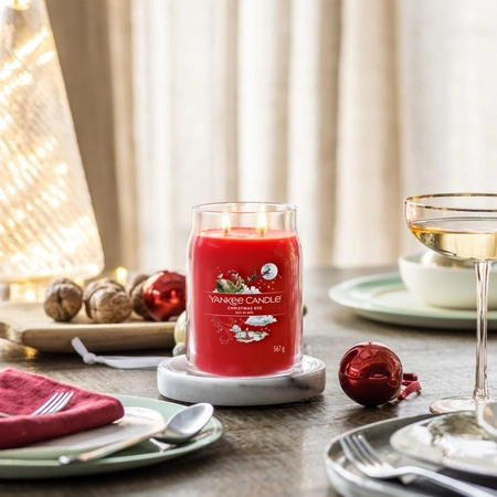 YANKEE CANDLE Signature Duża świeca w słoiku CHRISTMAS EVE 567g