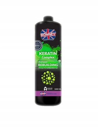 RONNEY Keratin Complex odbudowujący szampon do włosów suchych i łamliwych 1000ml