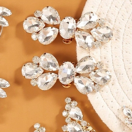 ECARLA klipsy do butów z kryształkami KDB54 2szt