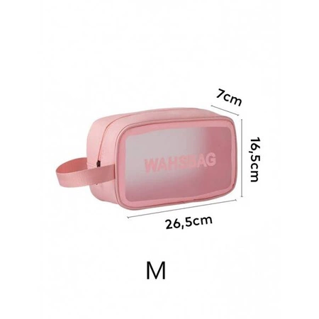 ECARLA zestaw 3 kosmetyczek WASHBAG Pudrowy róż KS83