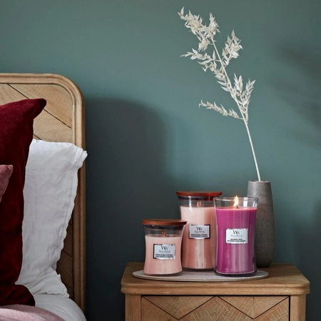 WOODWICK PlusWick duża świeca w słoiku PRESSED BLOOMS & PATCHOULI 609,5g