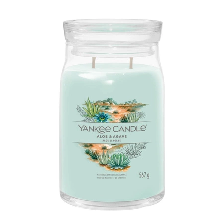 YANKEE CANDLE Signature Duża świeca w słoiku ALOE & AGAVE 567g