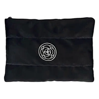 ECARLA kosmetyczka pikowana, wodoodporna 22x31cm Czarna KS144CZ