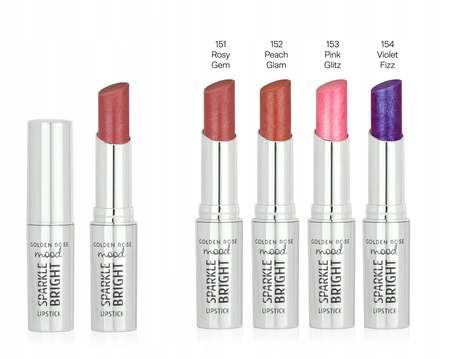 GOLDEN ROSE Mood Sparkle Bright pomadka do ust błyszcząca 154 Violet Fizz 3,3g