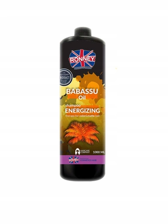RONNEY Babassu Oil enegretyzujący szampon do włosów farbowanych  1000ml