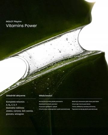 INGLOT Playinn odżywka do paznokci 27 Vitamins Power 15ml