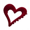 ECARLA spinka do włosów Velvet 6,5x6cm Bordo SP378BOR
