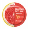 PUREDERM Sheet Mask maska do twarzy w płacie Brightening Grapefruit 23g