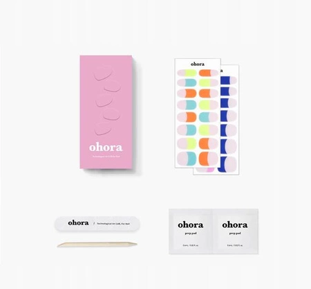 OHORA lakier hybrydowy w naklejce M. French ND-002-G 30szt