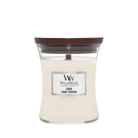 WOODWICK PlusWick średnia świeca w słoiku LINEN 275g
