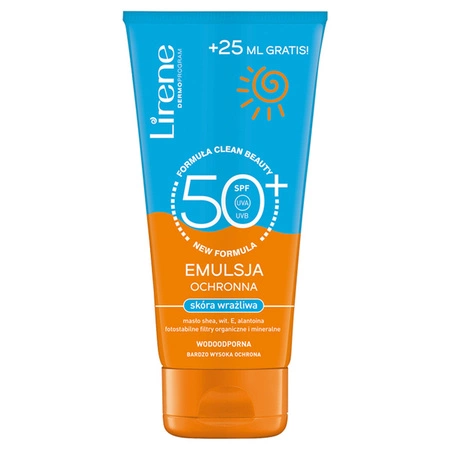 LIRENE SUN emulsja ochronna SPF50+ 150+25ml gratis