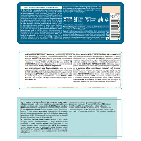 GLISS 4-in-1 Moisture maska do włosow wzmacniająca 400ml