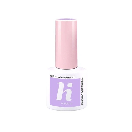 HI HYBRID Lakier hybrydowy 301 Clear Lavender 5ml