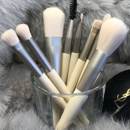 ECARLA zestaw pędzli do makijażu Kremowe PZ29K 8szt