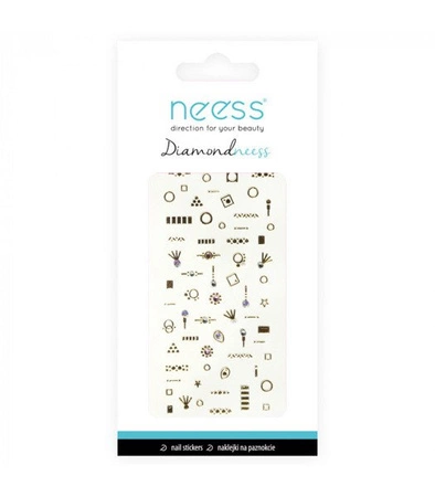 NEESS Diamondneess naklejki na paznokcie 3D (3709) 1szt