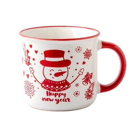 ECARLA kubek świąteczny z uchem BAŁWANEK 350ml KB13