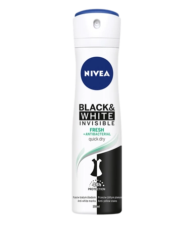 NIVEA Invisible Fresh Black & White antyperspirant w aerozolu 150ml