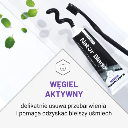 SYLVECO Natur Blanc pasta do zębów wybielająca Black Diamond 100ml