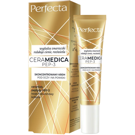 DAX Perfecta Ceramedica Pep-3 zestaw do twarzy 60+ (krem + krem pod oczy)