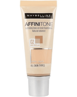 MAYBELLINE Affinitone podkład 02 Light Porcelain 30ml