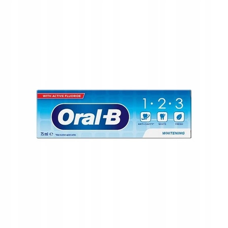 ORAL-B 1.2.3 Whitening pasta do zębów z aktywnym fluorem 75ml