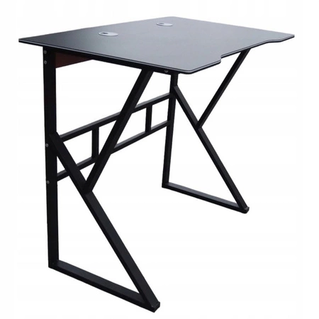 ECARLA biurko gamingowe stolik Czarny STL20CZ
