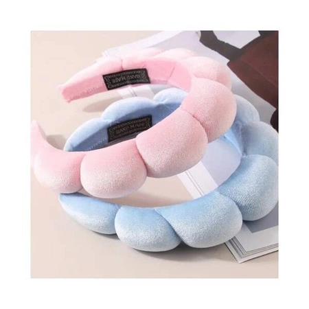 ECARLA zestaw opasek na głowę i nadgarstki Niebieski O536N