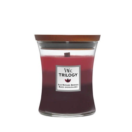 WOODWICK Trilogy Średnia świeca w słoiku SUN-RIPENED BERRIES 275g