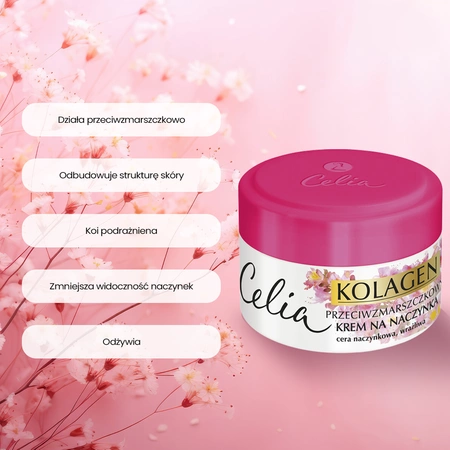 CELIA Kolagen krem do twarzy przeciwzmarszczkowy Na Naczynka 50ml