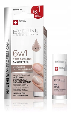 EVELINE Nail Therapy skoncentrowana odżywka do paznokci nawilżająca Latte 5ml