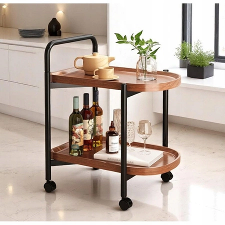 ECARLA stolik kawowy dwupoziomowy, mobilny STL23