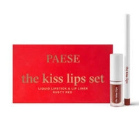 PAESE The Kiss Lips zestaw konturówka i pomadka w płynie 04 Rusty Red