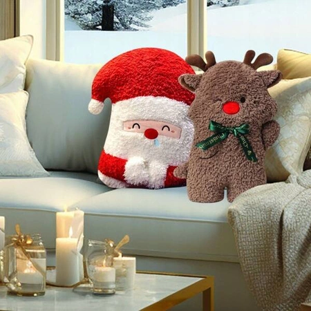 ECARLA poduszka welurowa Święty Mikołaj PDS15