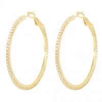 ECARLA kolczyki ze stali szlachetnej platerowanej 14k złotem KOŁA KST3326