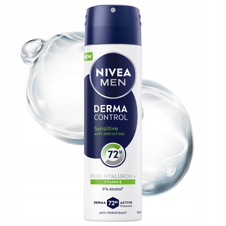 NIVEA Men Derma Control dezodorant antyperspirant w sprayu Sensitive 150ml